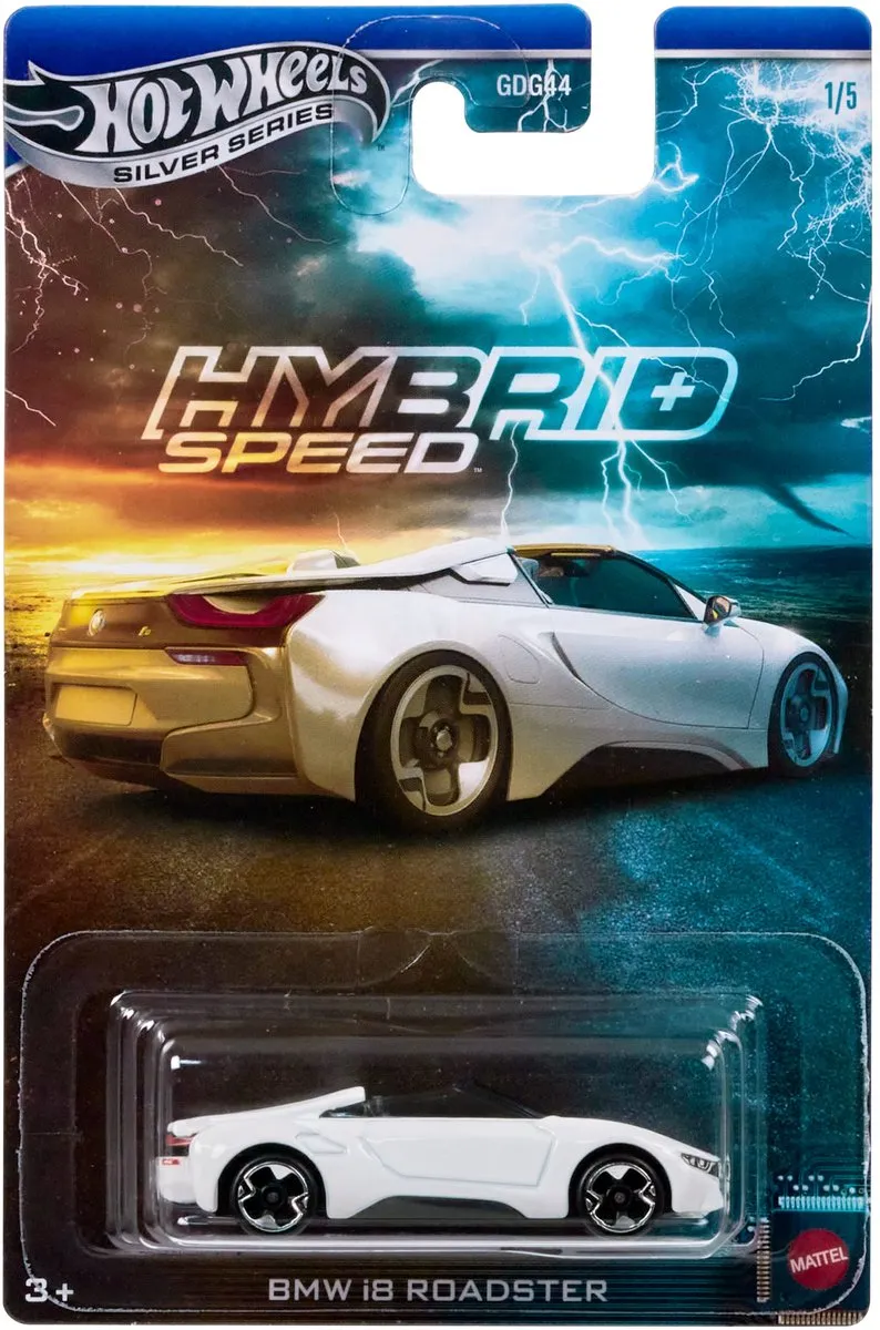 Hot Wheels Hybrid Speed JCB76 BMW i8 Roadster 1/64