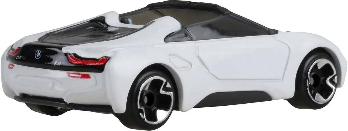 Hot Wheels Hybrid Speed JCB76 BMW i8 Roadster 1/64 - Wit