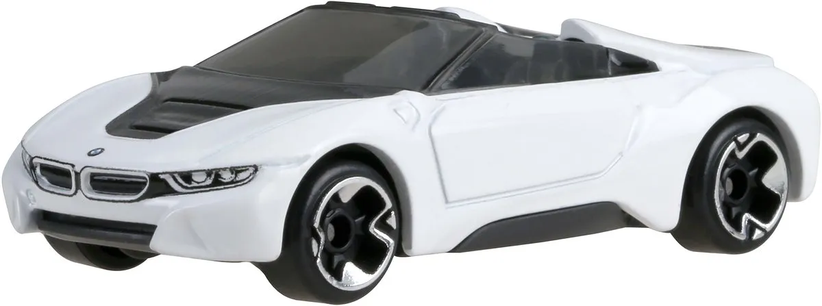 Hot Wheels Hybrid Speed JCB76 BMW i8 Roadster 1/64 - Wit