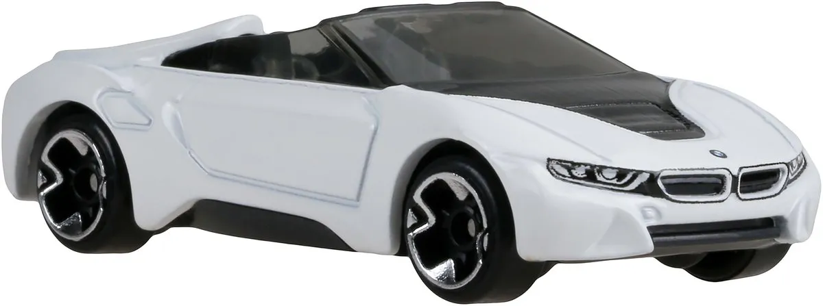 Hot Wheels Hybrid Speed JCB76 BMW i8 Roadster 1/64 - Wit