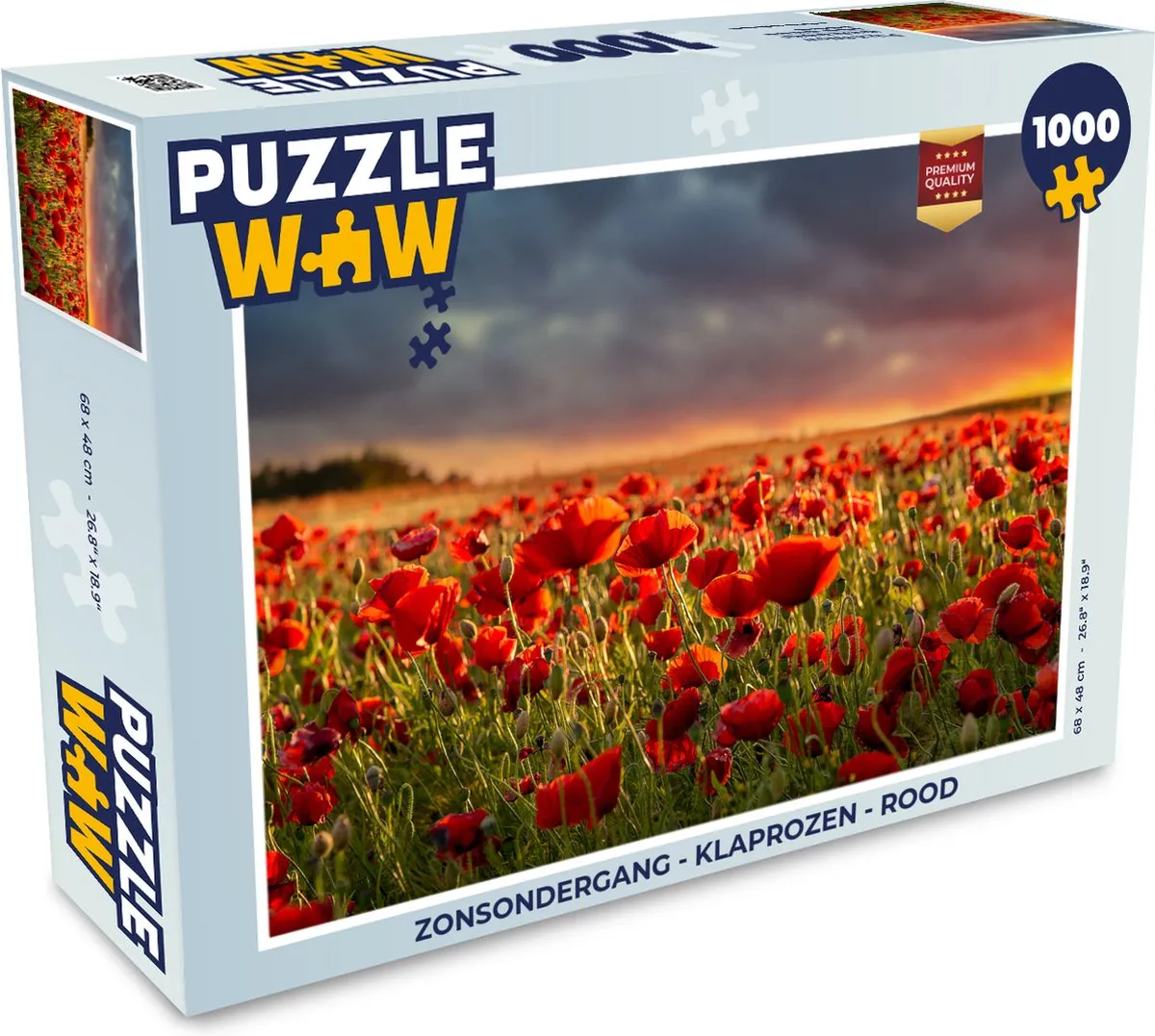 PuzzleWow Zonsondergang Legpuzzel 1000 Stuks - Multicolor