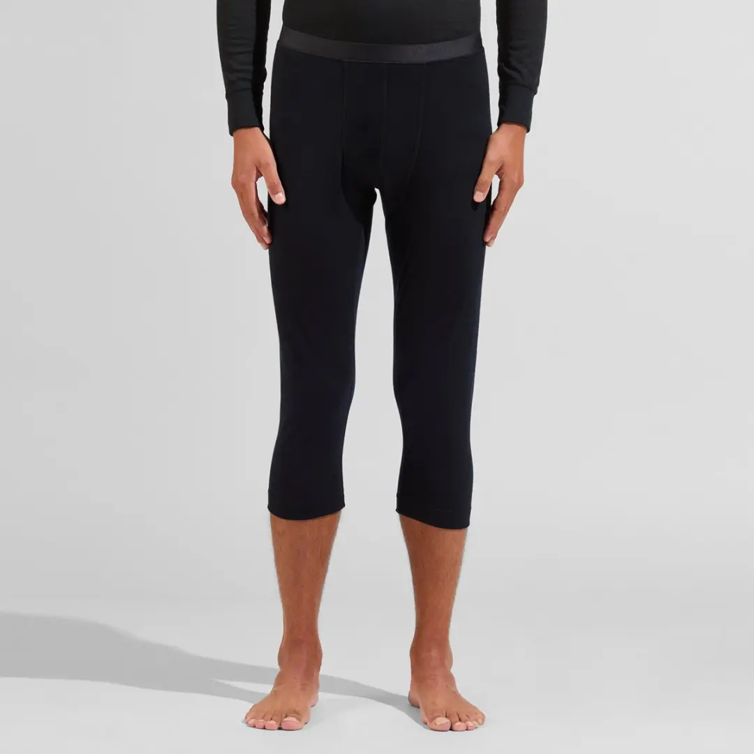 ODLO BL Bottom 3/4 Merino 200 Trainingsbroek - XXL - Zwart - afbeelding 5 van 6