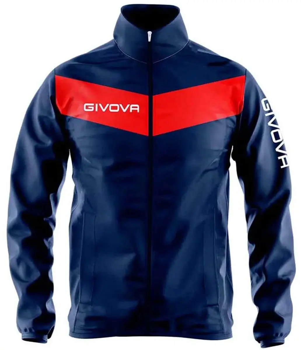 Givova Rain Scudo Jas - Kinderen XXS - Blauw/Rood - afbeelding 3 van 3