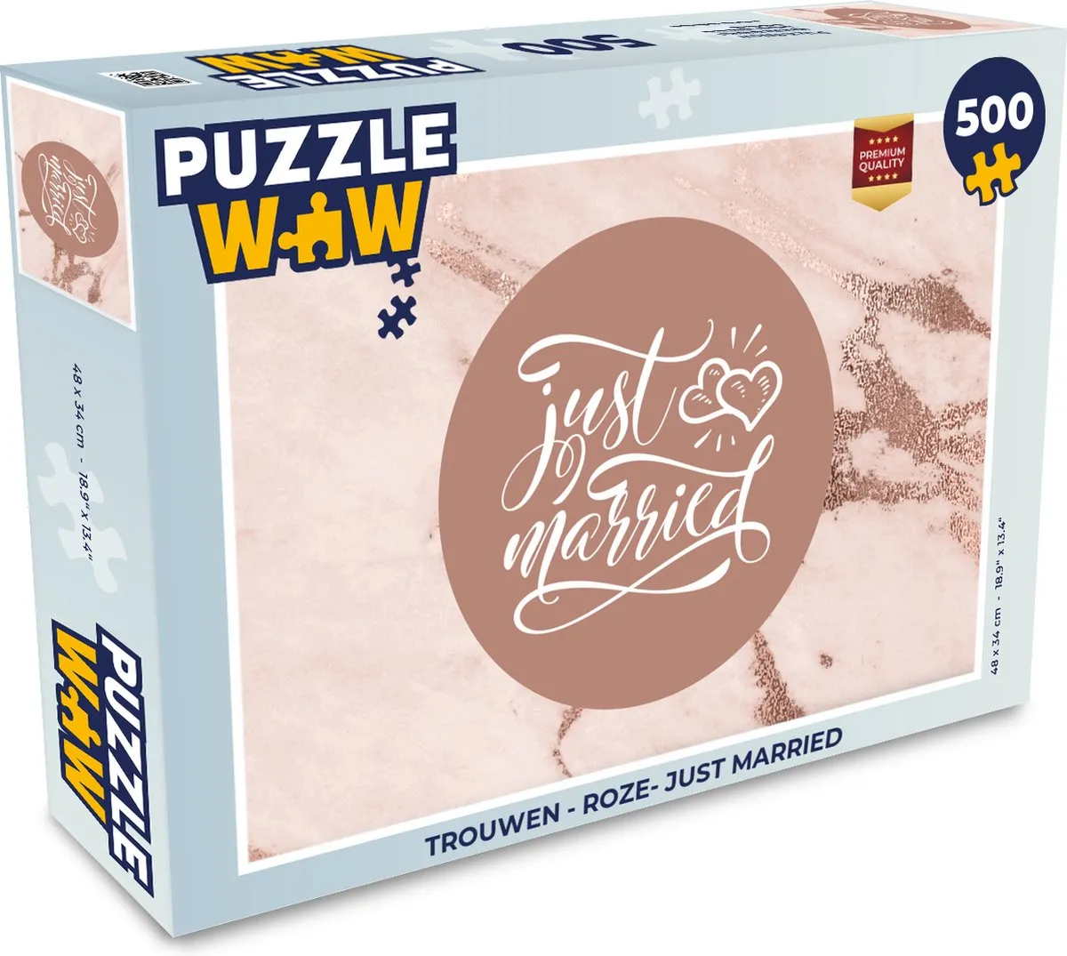 PuzzleWow Just Married Legpuzzel 500 Stuks
