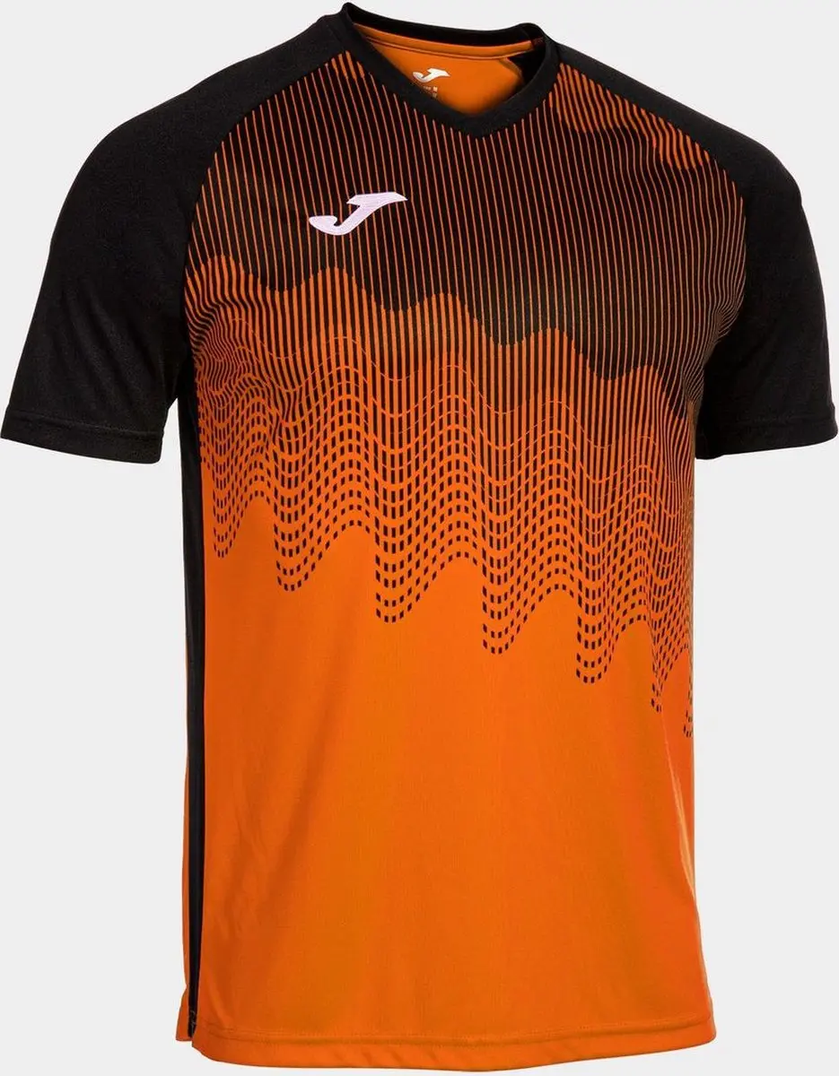 Joma Tiger VI Heren Shirt Korte Mouw - Oranje/Zwart M