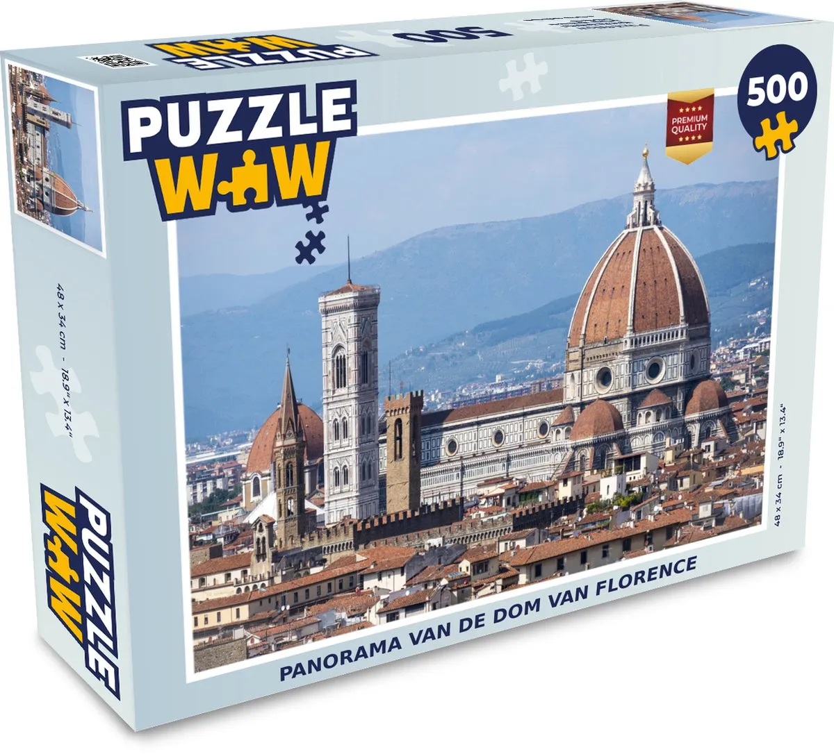 PuzzleWow Florence Legpuzzel 500 Stuks - Multicolor