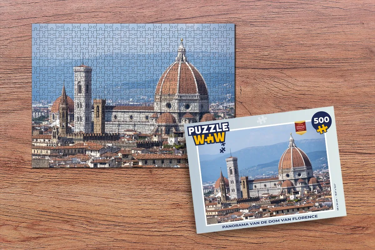 PuzzleWow Florence Legpuzzel 500 Stuks - Multicolor