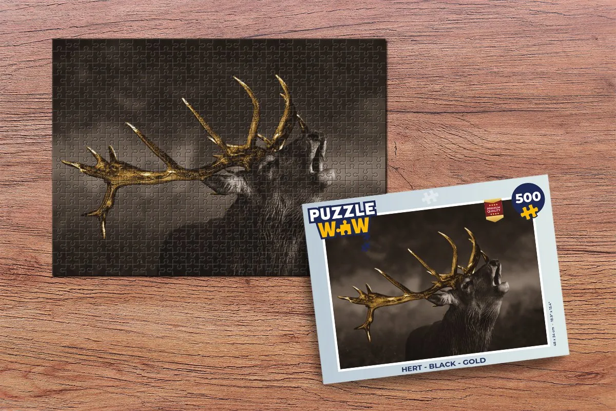 PuzzleWow Hert Legpuzzel 500 Stuks - Multicolor