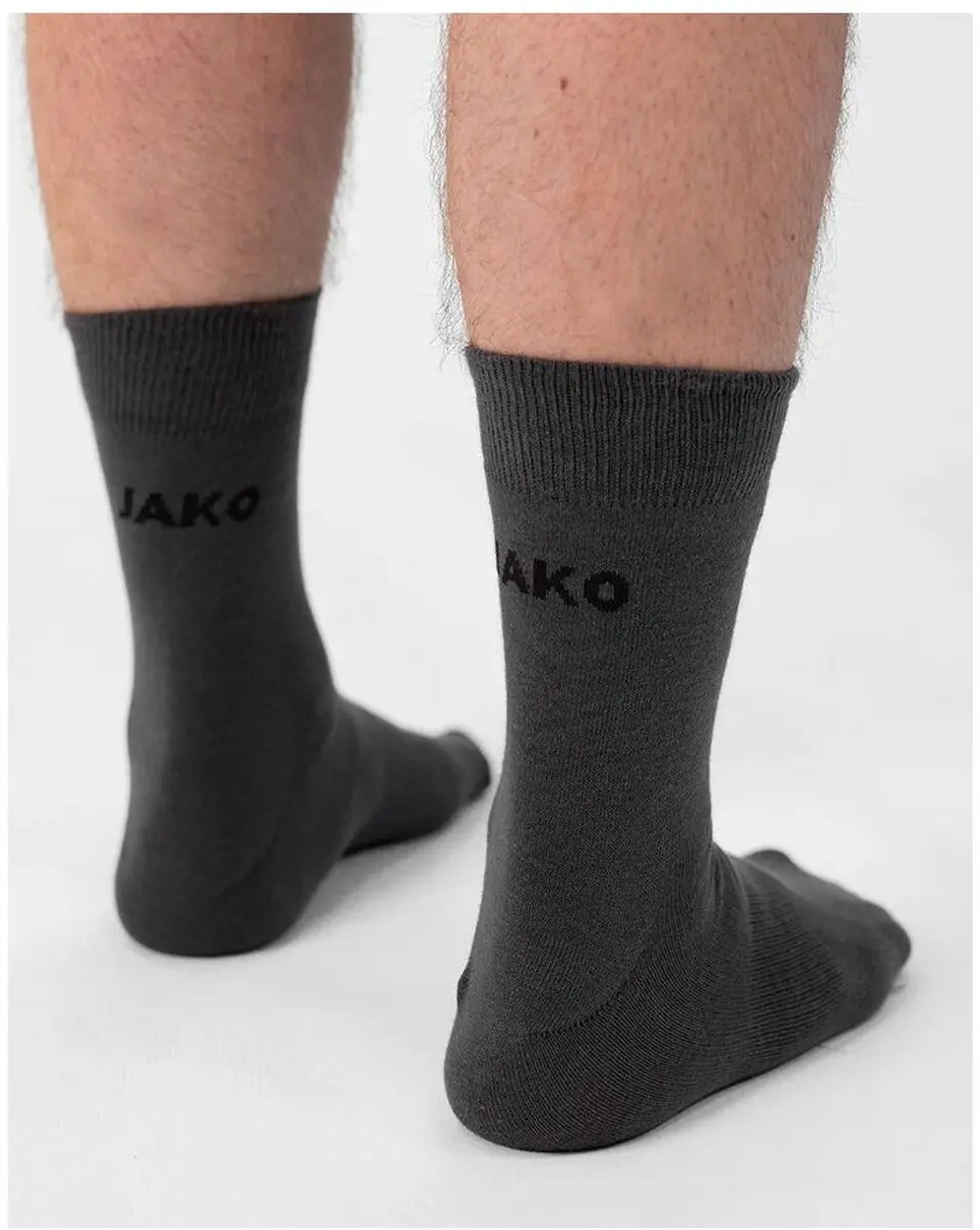 Jako Vrijetijdssokken 3-Pak - Antraciet