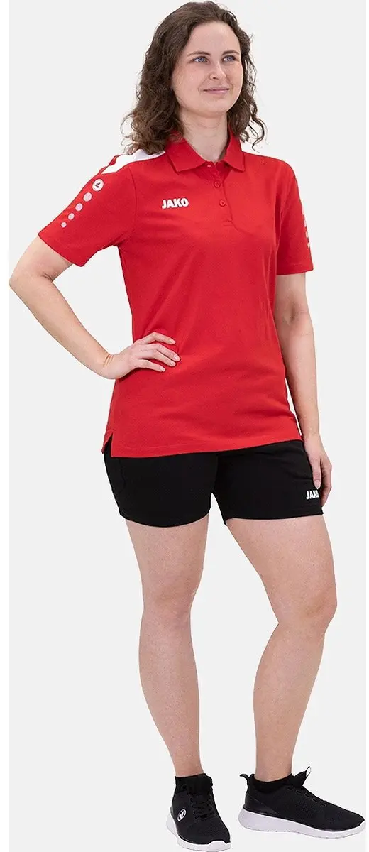 Jako Power Polo Dames - Rood Maat 40