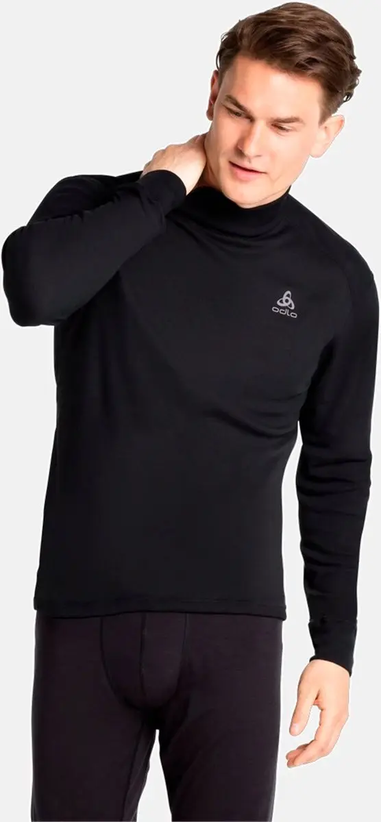 ODLO Active Warm Col Thermoshirt Heren - XL - Zwart - afbeelding 3 van 6