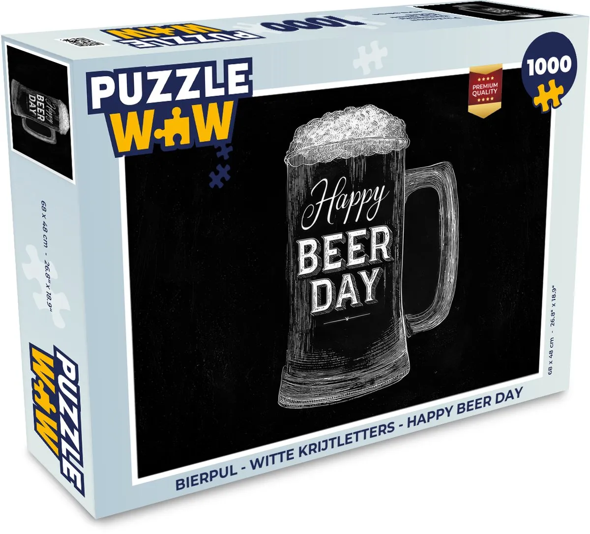 PuzzleWow Bierpul Legpuzzel 1000 Stuks - Happy Beer Day
