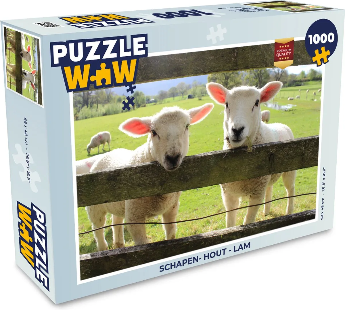 PuzzleWow Lam Houten Legpuzzel 1000 Stuks