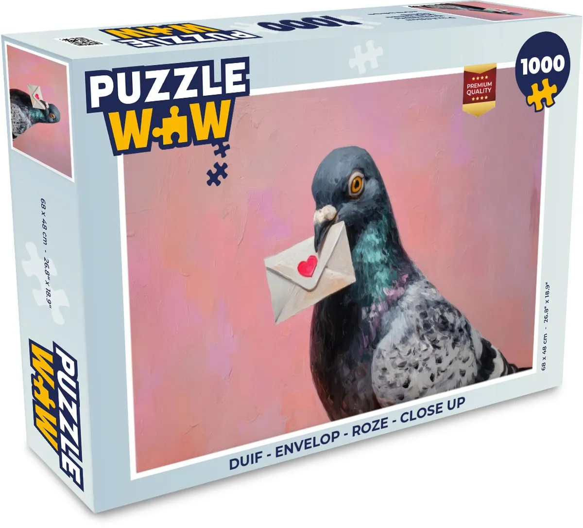 PuzzleWow Duif Legpuzzel 1000 Stuks