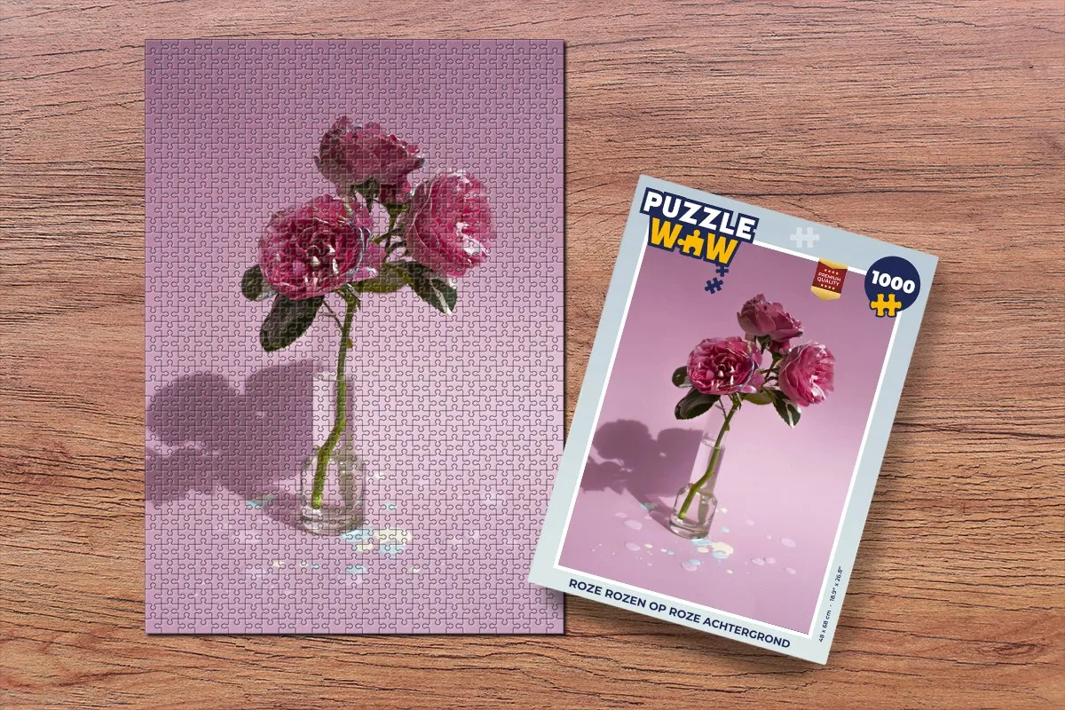 PuzzleWow Rozen Legpuzzel 1000 Stuks - Multicolor