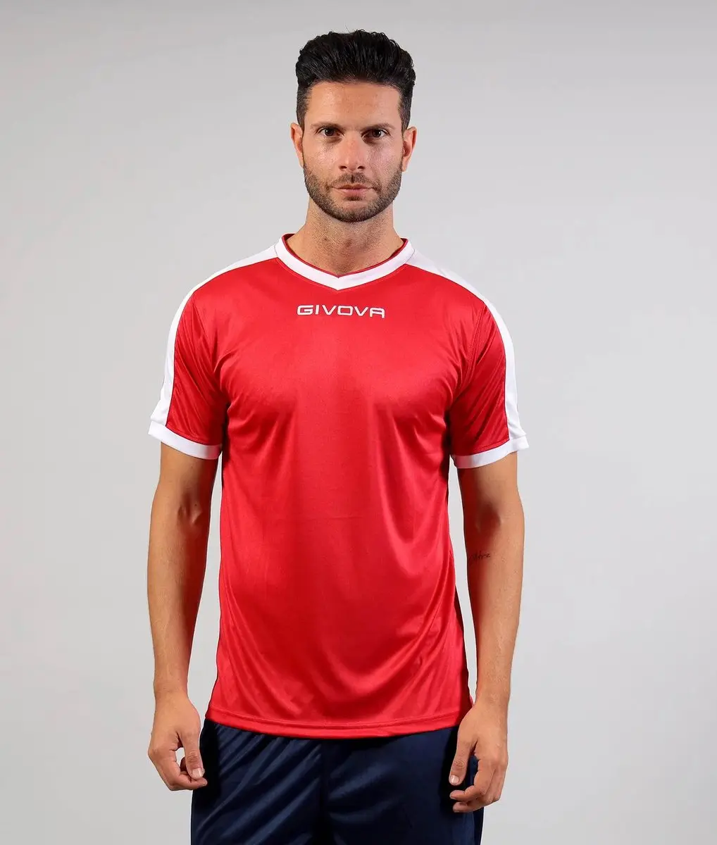 Givova Revolution Sportshirt - Rood-wit - XS