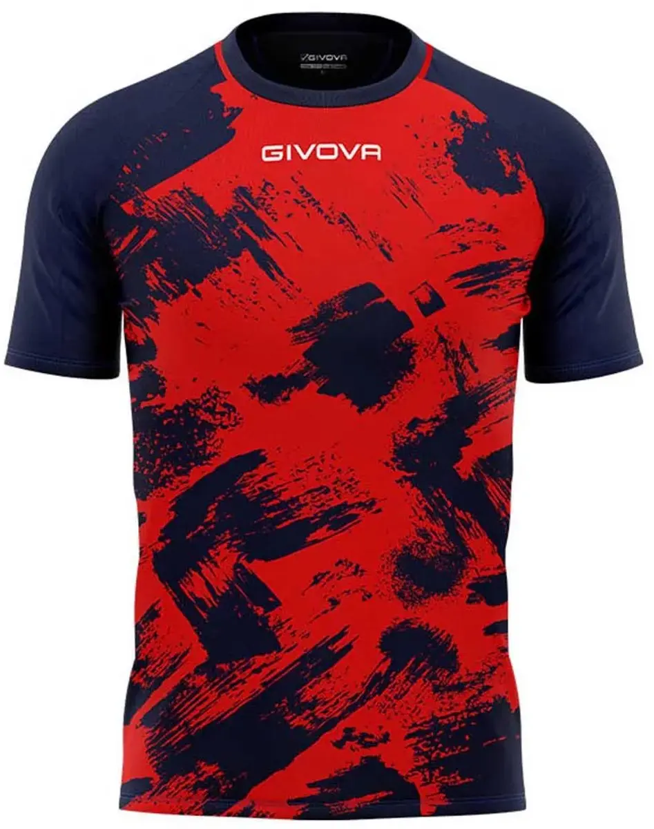 Sportshirt Givova Art Interlock Rood-blauw Rood - XL