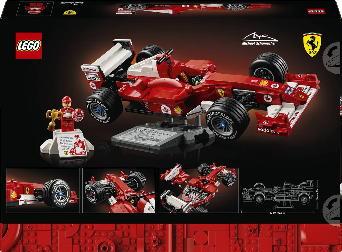 LEGO Icons Ferrari F2004 Schumacher 11375 - 735 Stukken
