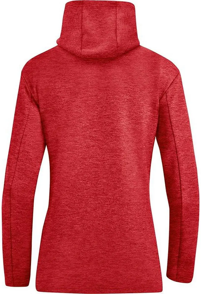 Jako Premium Basics Damesjas met Kap - Rood Gemêleerd 36