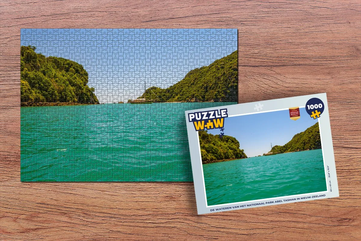 PuzzleWow Abel Tasman Nationaal Park Legpuzzel 1000 Stuks - Multicolor