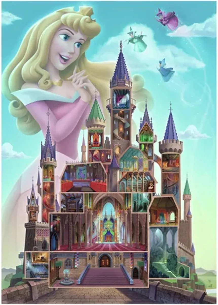 Ravensburger Disney Castles Aurora Puzzel 1000 Stuks - afbeelding 6 van 6