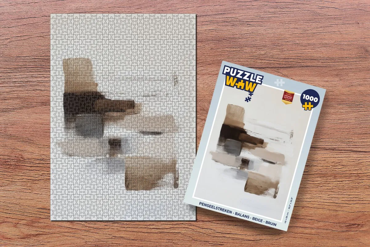 PuzzleWow Penseelstreken Balans Legpuzzel 1000 Stuks