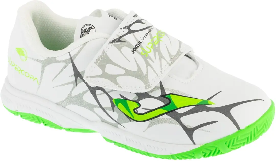 Joma Super Copa Jr 25 SCJW INV, voor een jongen, Wit, Indoorschoenen, maat: 35