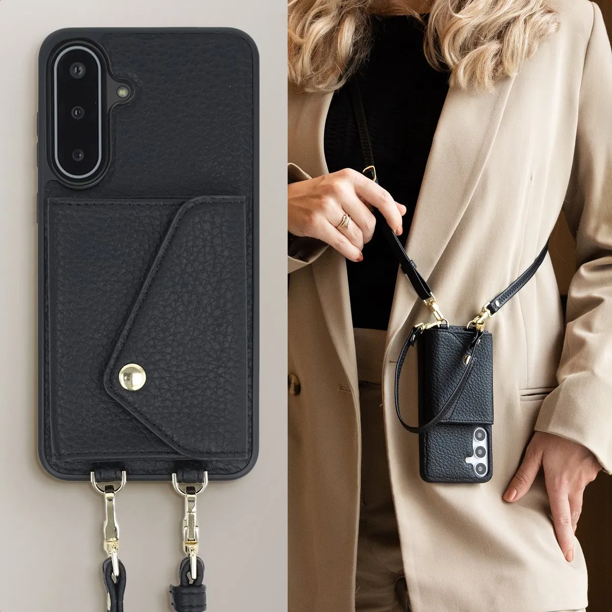 Selencia Hoesje Samsung Galaxy A17 - Zwart