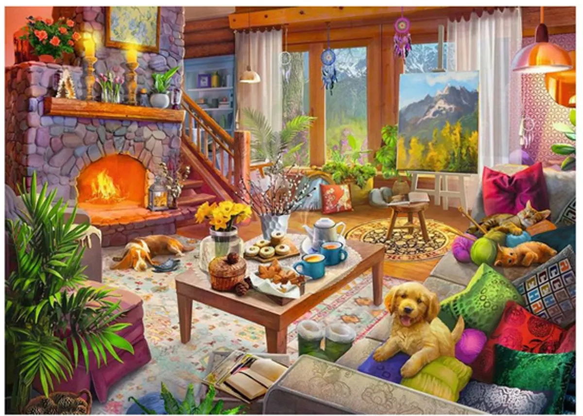 Ravensburger Gezellige Hut Legpuzzel 1000 Stuks - Multicolor