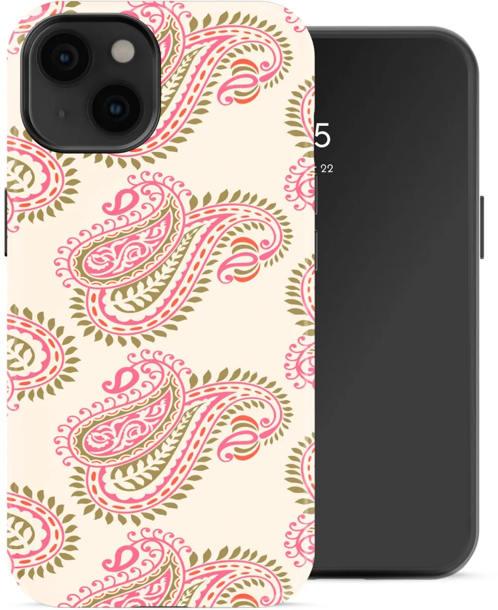 Selencia Hoesje iPhone 14 Paisley Blush