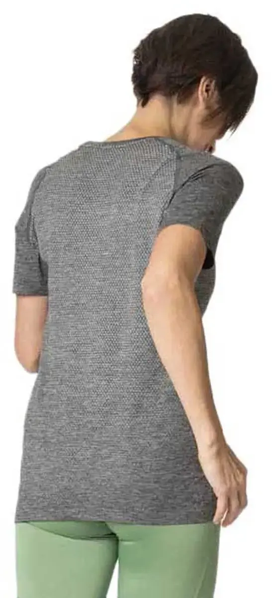 ODLO Crew Essential Seamless T-shirt - XS - Stone Grey Melange