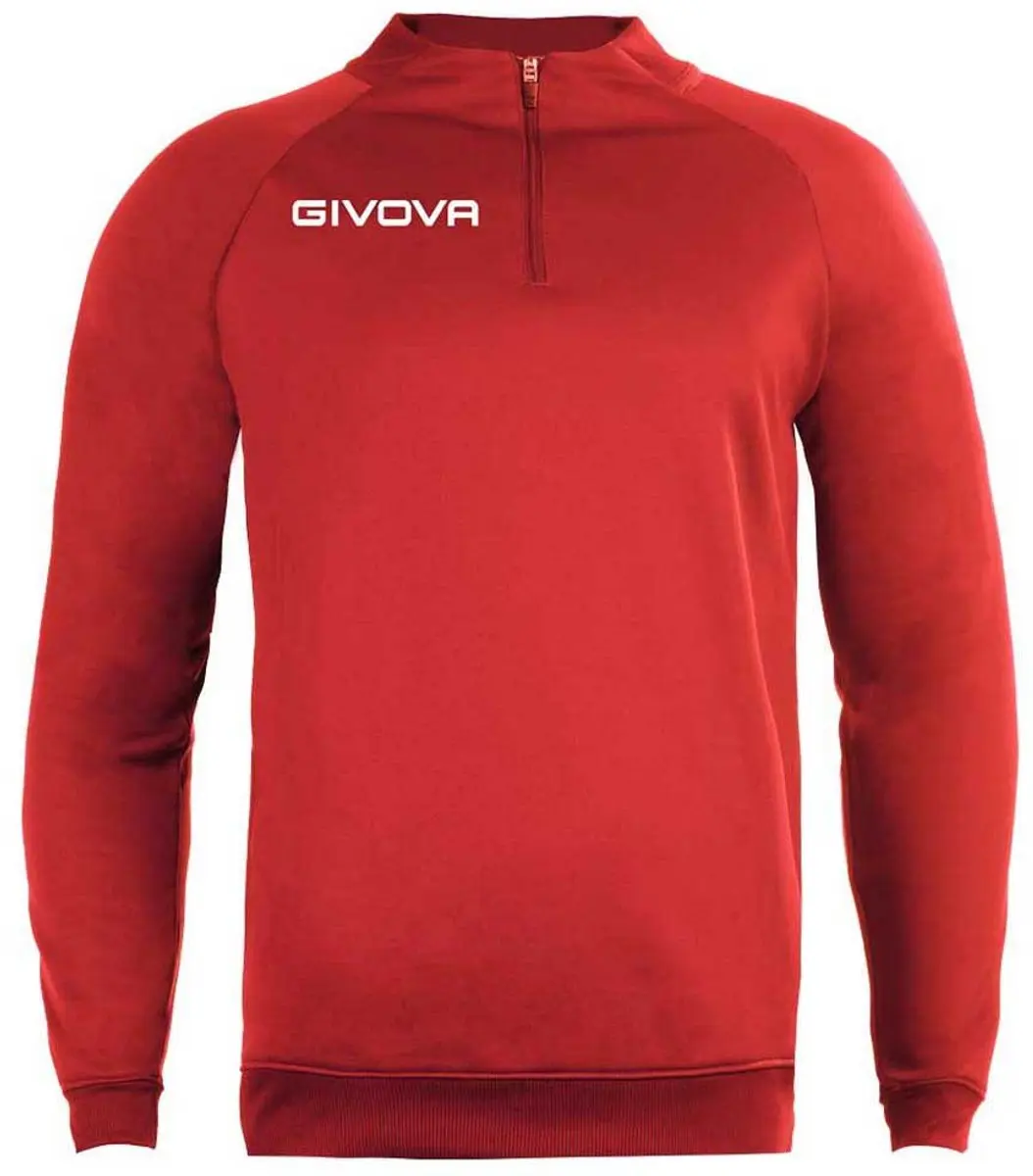 Givova 500 Half Rits Sweatshirt - Rood - afbeelding 2 van 3