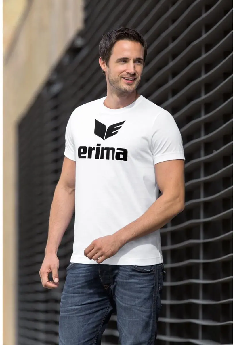 Erima Promo T-Shirt Heren - XXL - Wit/Zwart - afbeelding 3 van 5