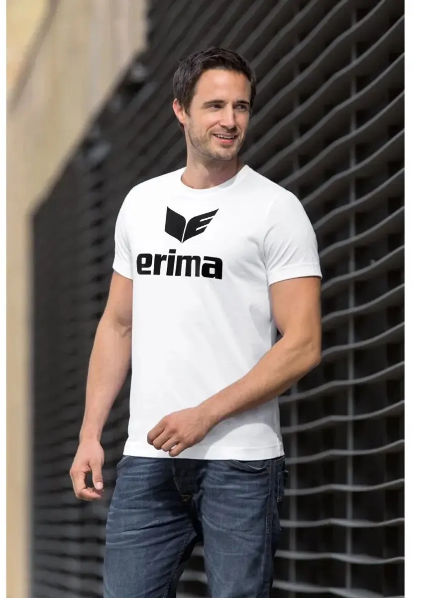 Erima Promo T-Shirt Heren - XXL - Wit/Zwart - afbeelding 4 van 5