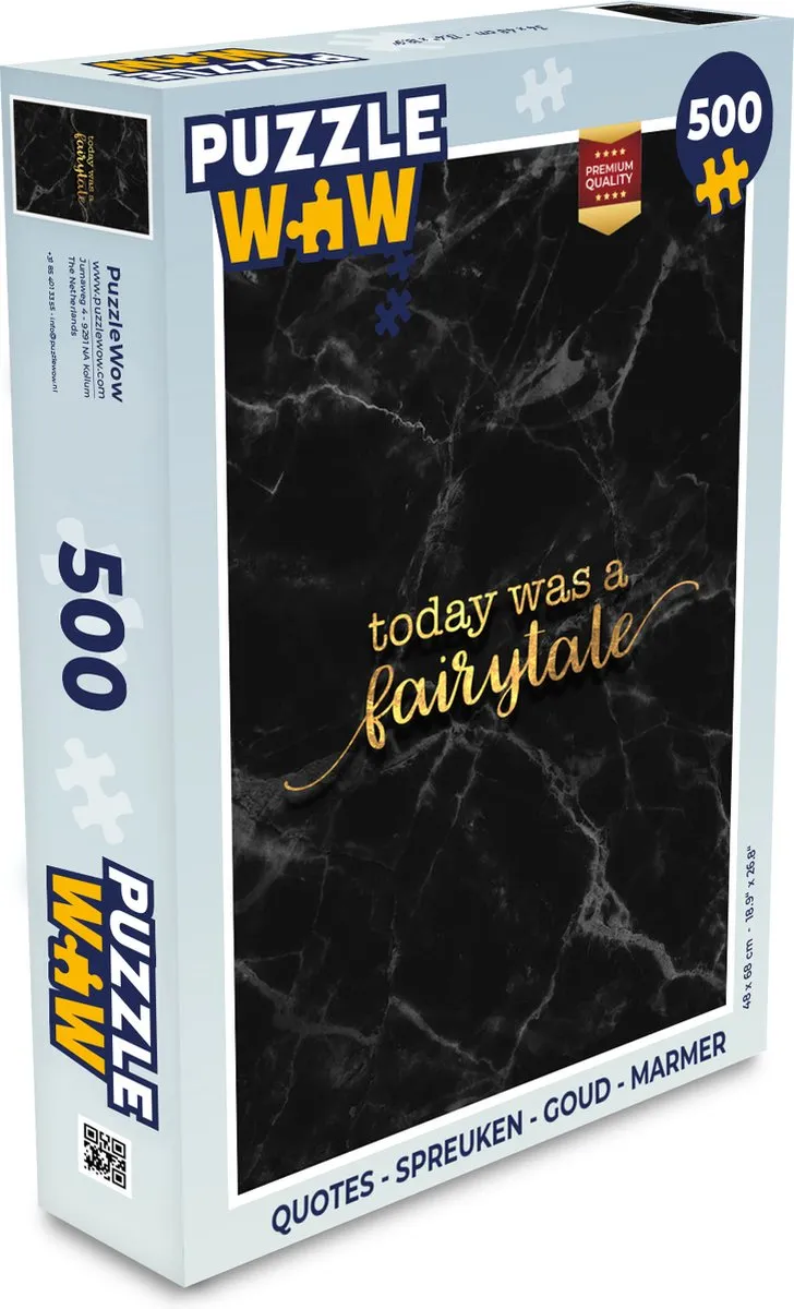 PuzzleWow Quotes Legpuzzel 500 Stuks