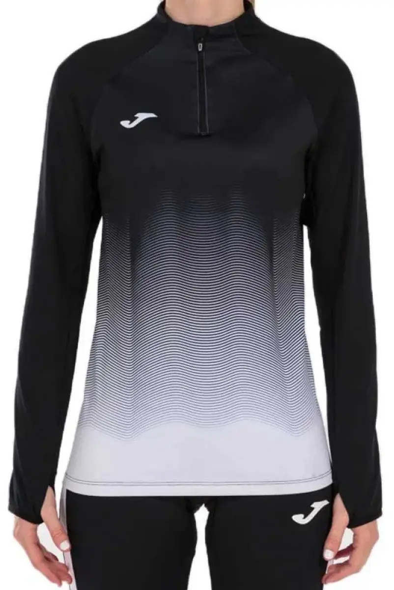 Joma Elite VII T-shirt Lange Mouwen 152cm - Zwart/Wit - afbeelding 6 van 6