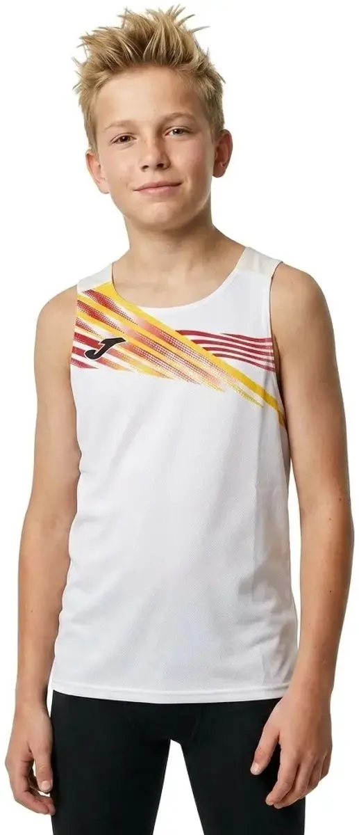 Joma Elite X Mouwloos T-shirt Wit 116/122