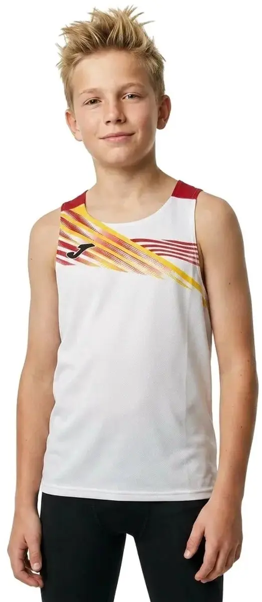 Joma Elite X Mouwloos T-shirt Wit 116/122