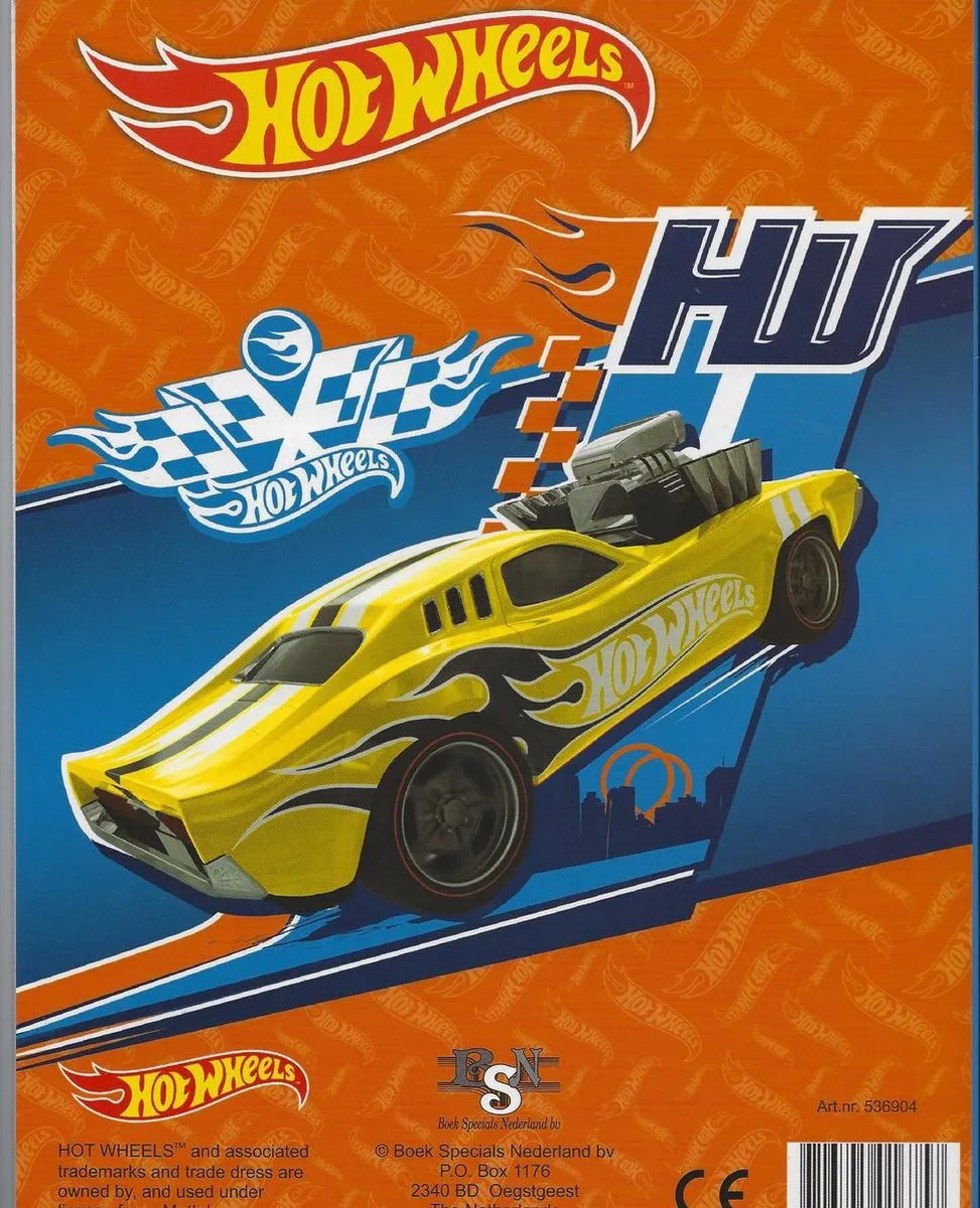 Hot Wheels Colorama Kleurboek - 30 Pagina's - Multicolor