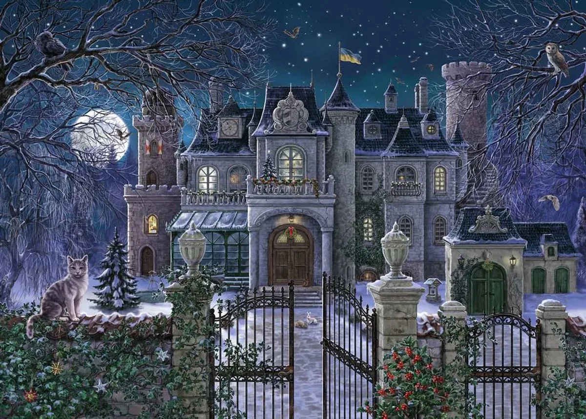 Ravensburger Kerstvilla Legpuzzel 1000 Stuks - 1484