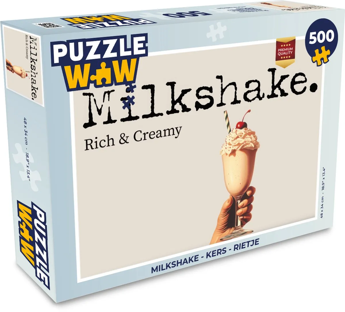 PuzzleWow Milkshake Legpuzzel 500 Stuks