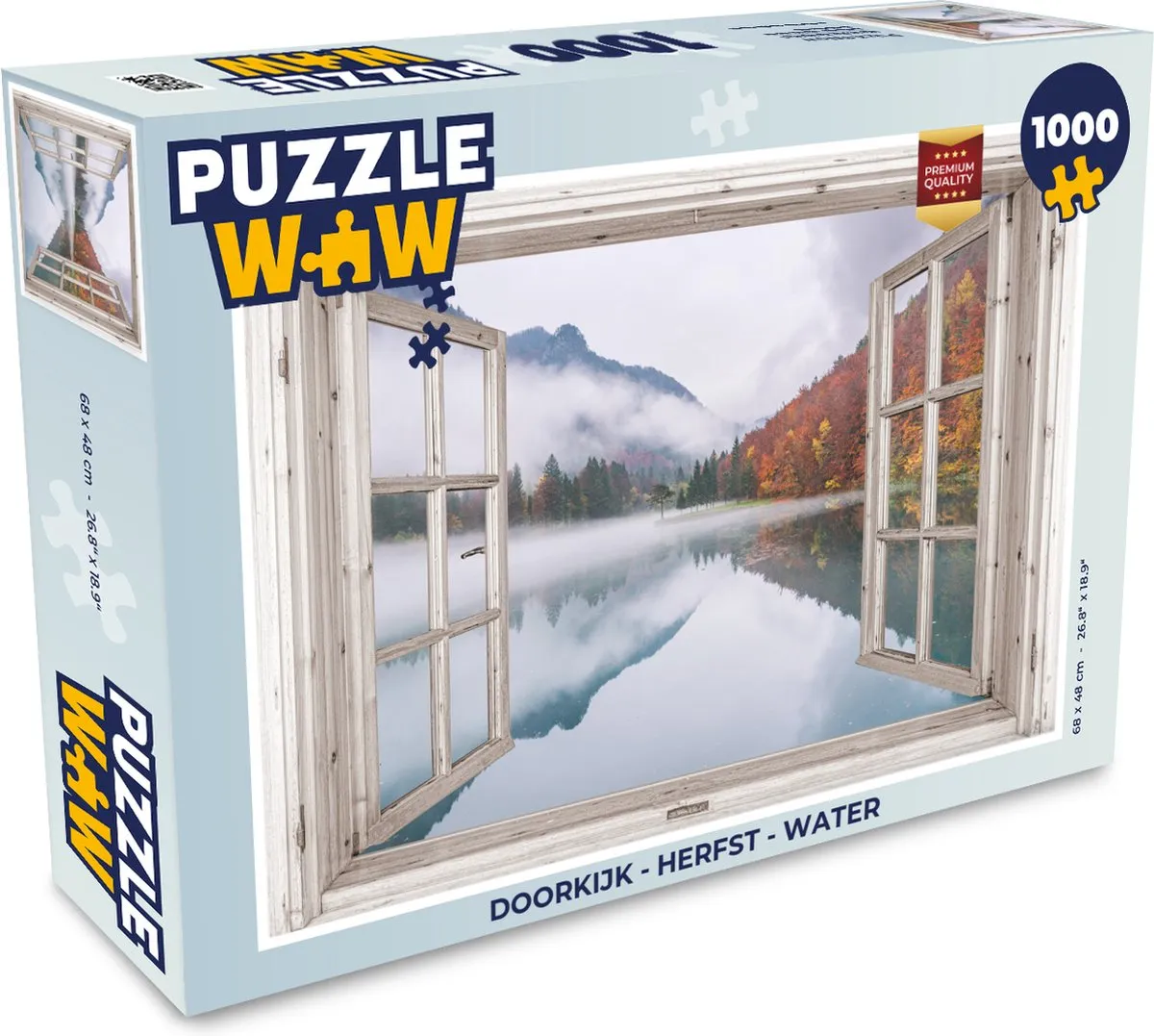 PuzzleWow Herfst Water Legpuzzel 1000 Stuks
