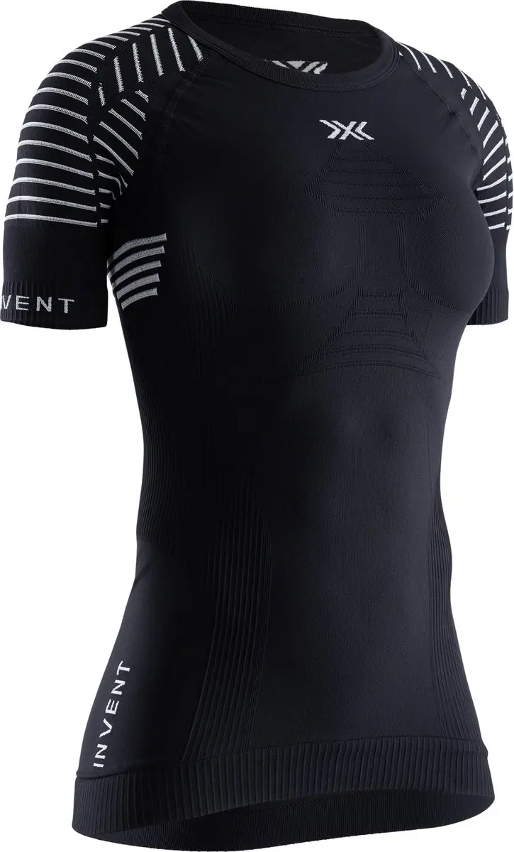 X-Bionic Invent 4.0 Compressie T-shirt Korte mouwen XS - Opaalzwart/Arctisch wit