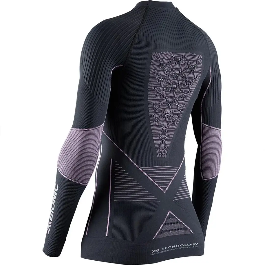 X-Bionic Energy Accumulator 4.0 Thermoshirt Dames - Maat L - Charcoal/Magnolia