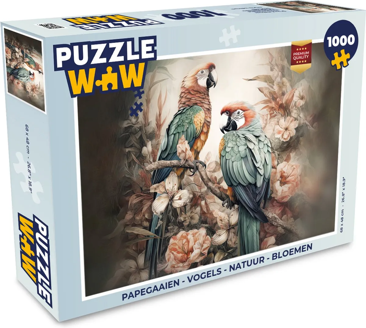 PuzzleWow Vogels & Natuur Legpuzzel 1000 Stuks - Multicolor