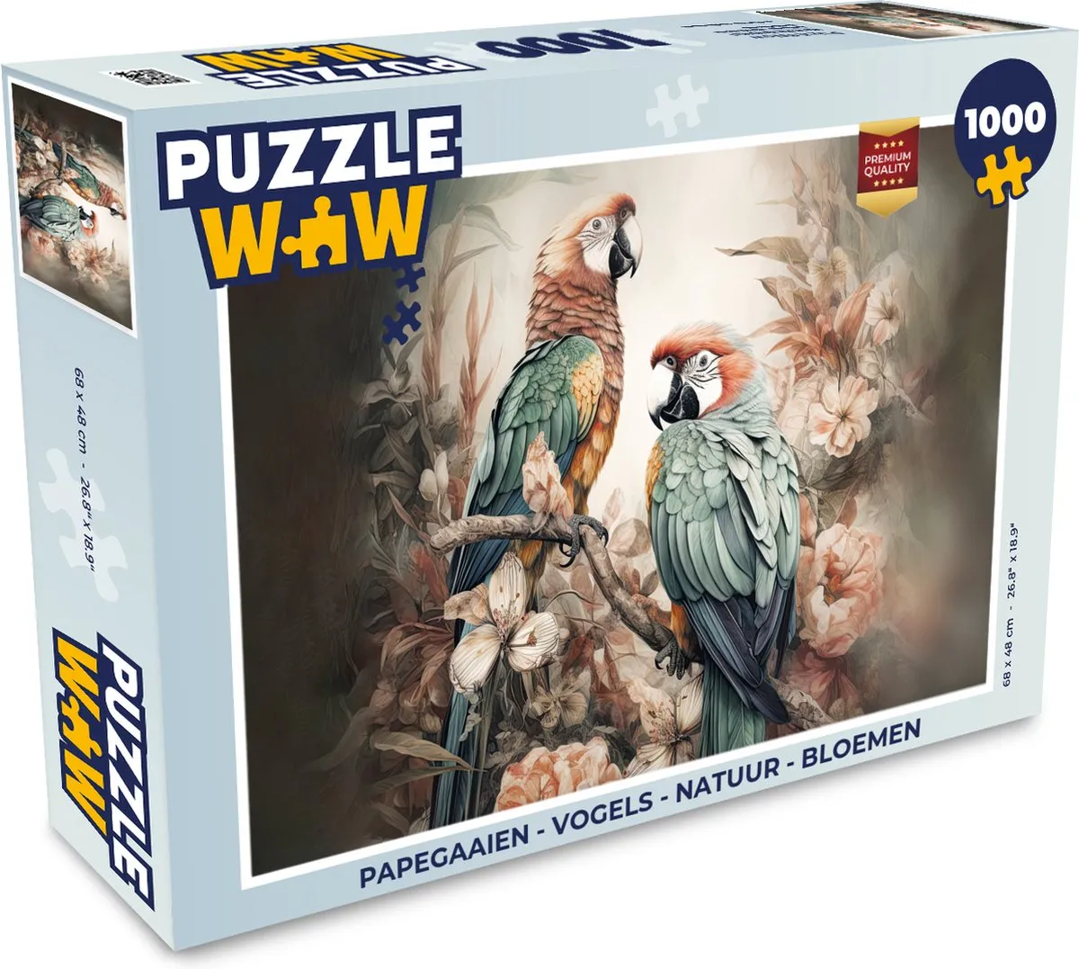 PuzzleWow Vogels & Natuur Legpuzzel 1000 Stuks - Multicolor