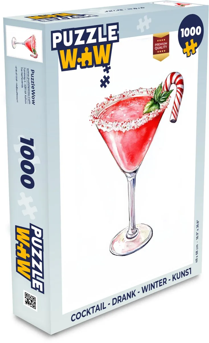 PuzzleWow Cocktail Legpuzzel 1000 Stuks
