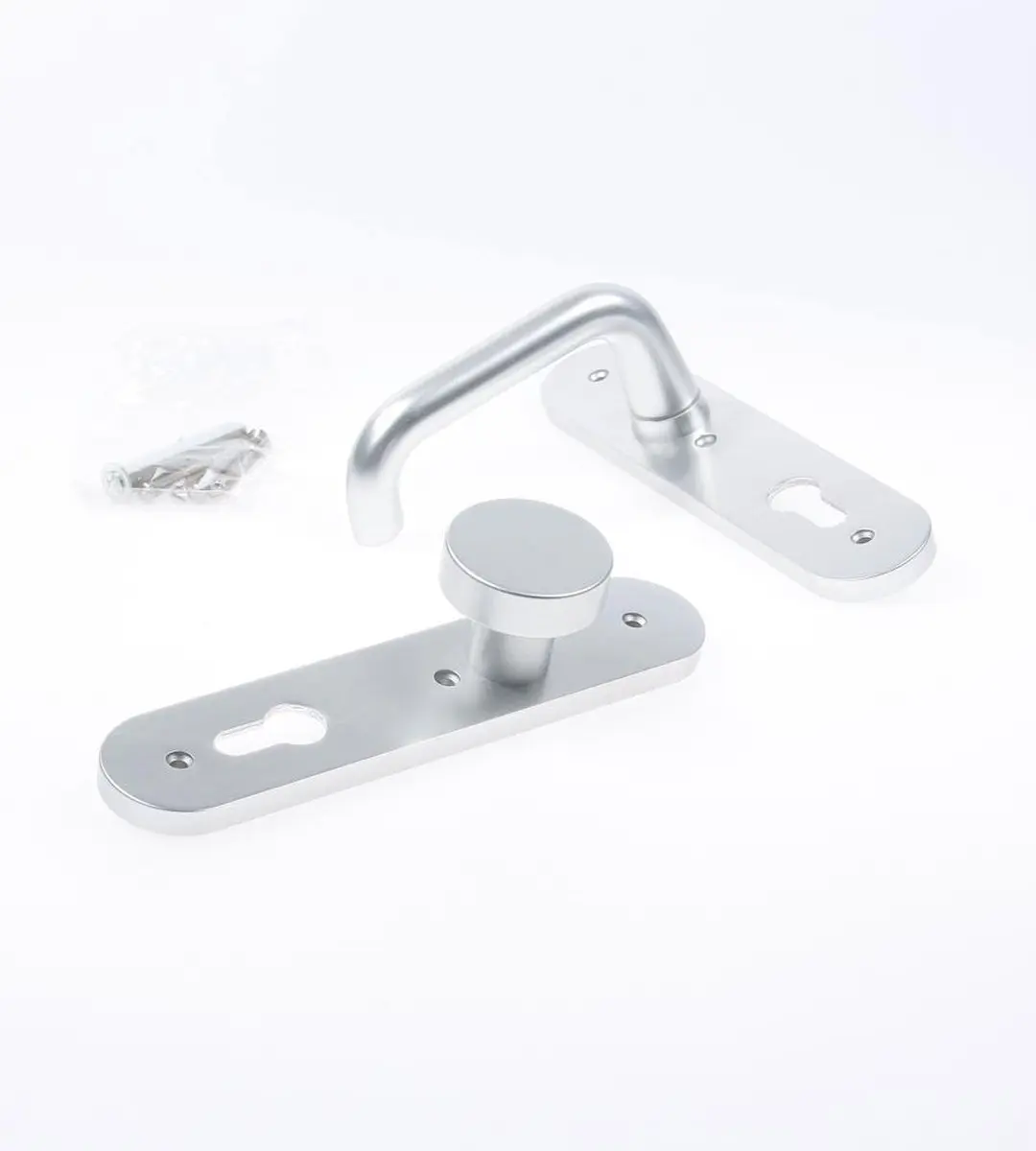 Nemef Kruk/Knop Schild Aluminium 3253 FP Linkswijzend PC72