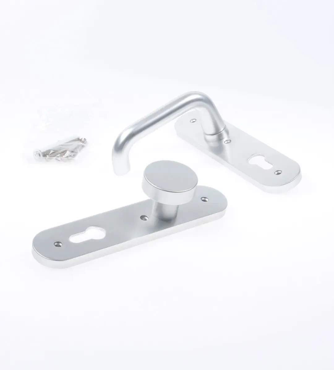 Nemef Kruk/Knop Schild Aluminium 3253 FP Linkswijzend PC72
