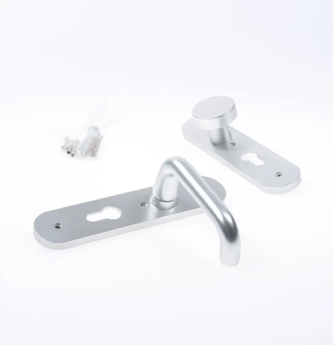 Nemef Kruk/Knop Schild Aluminium 3253 FP Rechtswijzend PC55